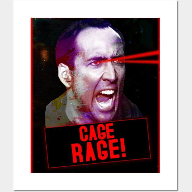 Nicolas Cage Rage Wall Art by VictorVV